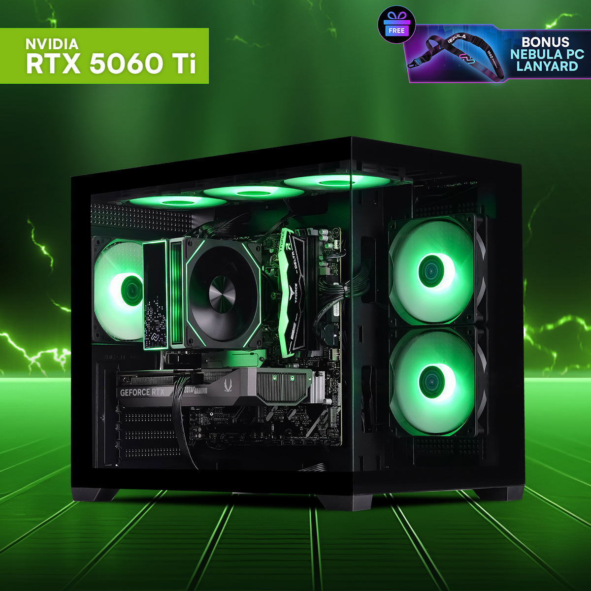 APEX ZERO: RYZEN 5 7500F | RTX 5060 Ti – Nebula PC