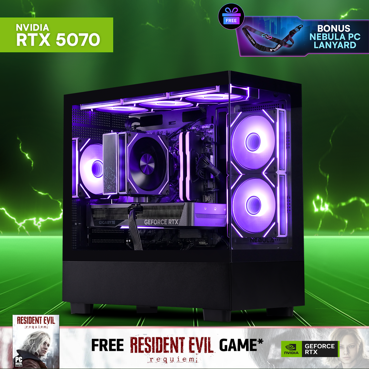 AURA: RYZEN 5 7500F | RTX 5070