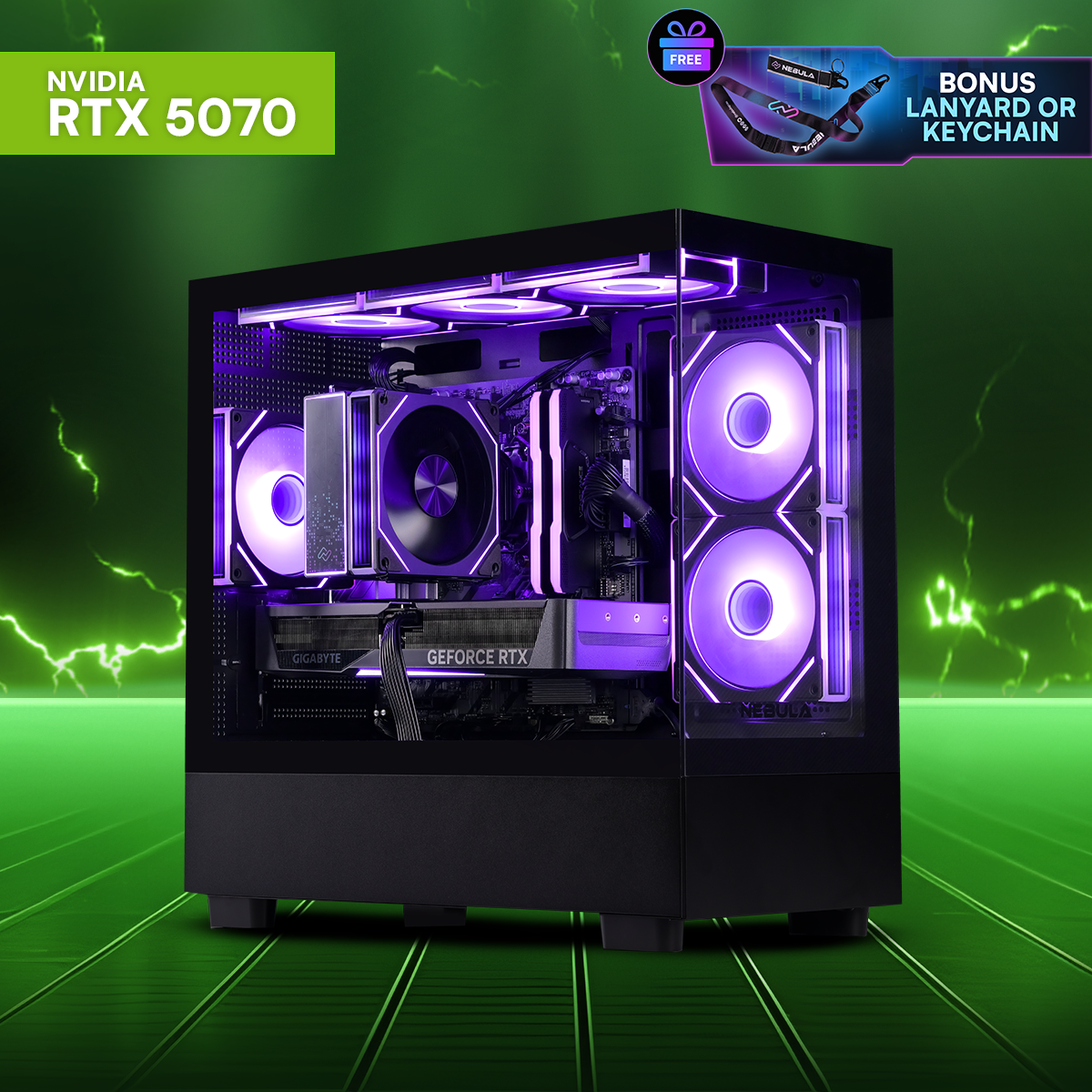 AURA: RYZEN 5 7500F | RTX 5070