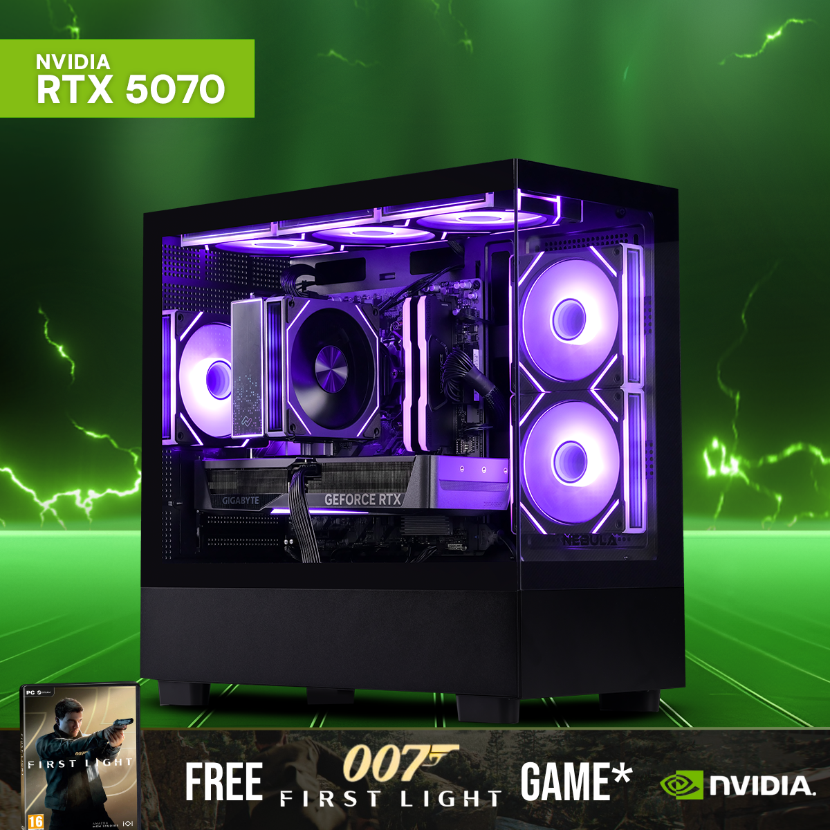 AURA: RYZEN 5 7500F | RTX 5070