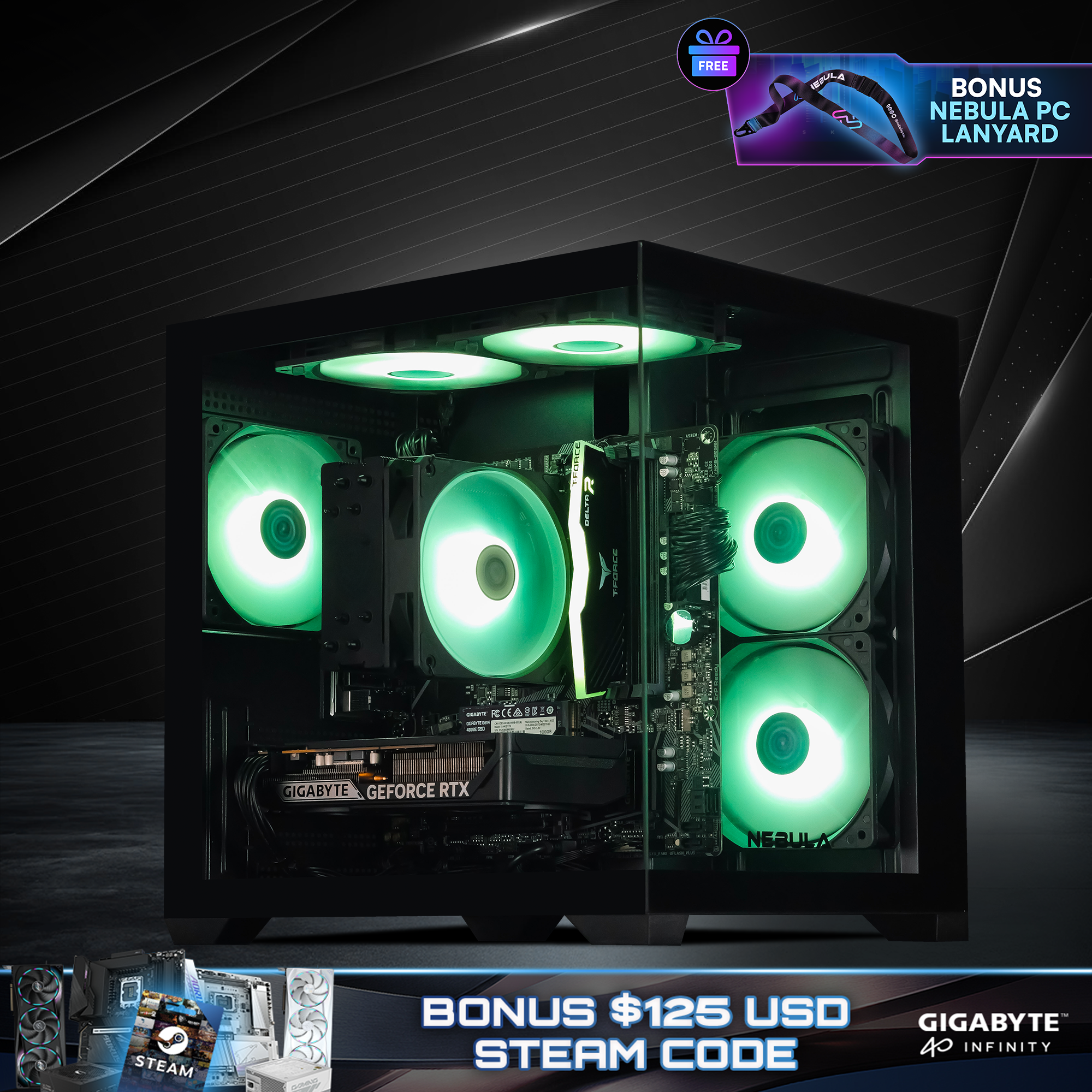 DRIFT: RYZEN 5 5600 | RTX 5060 – Nebula PC