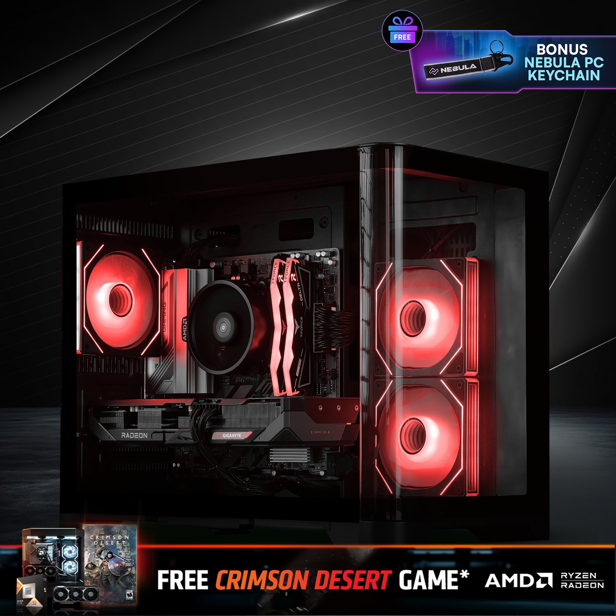 HAZE PRIME: RYZEN 5 7500F | RX 9070