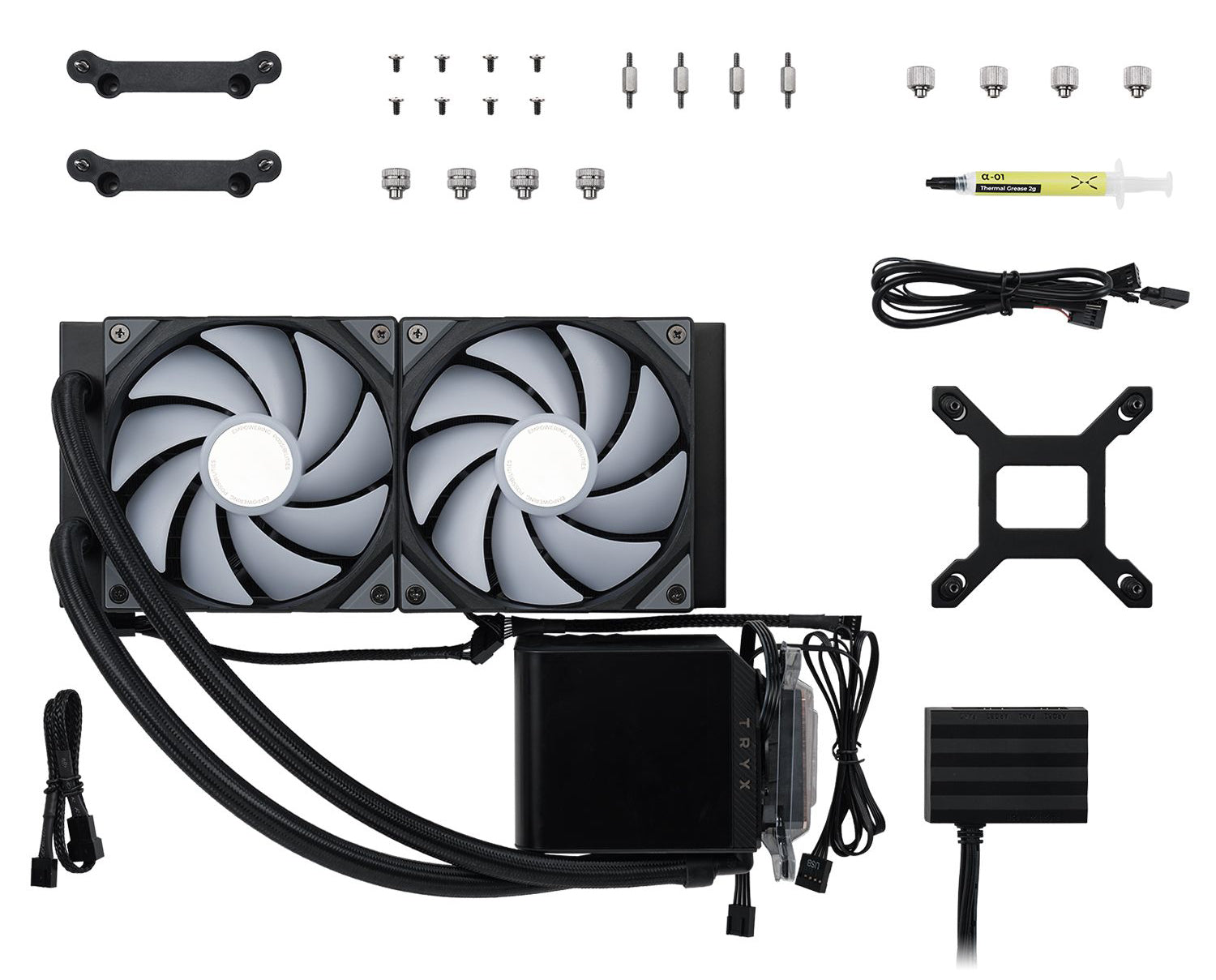 TRYX Panorama 240mm ARGB Liquid Cooler - Black
