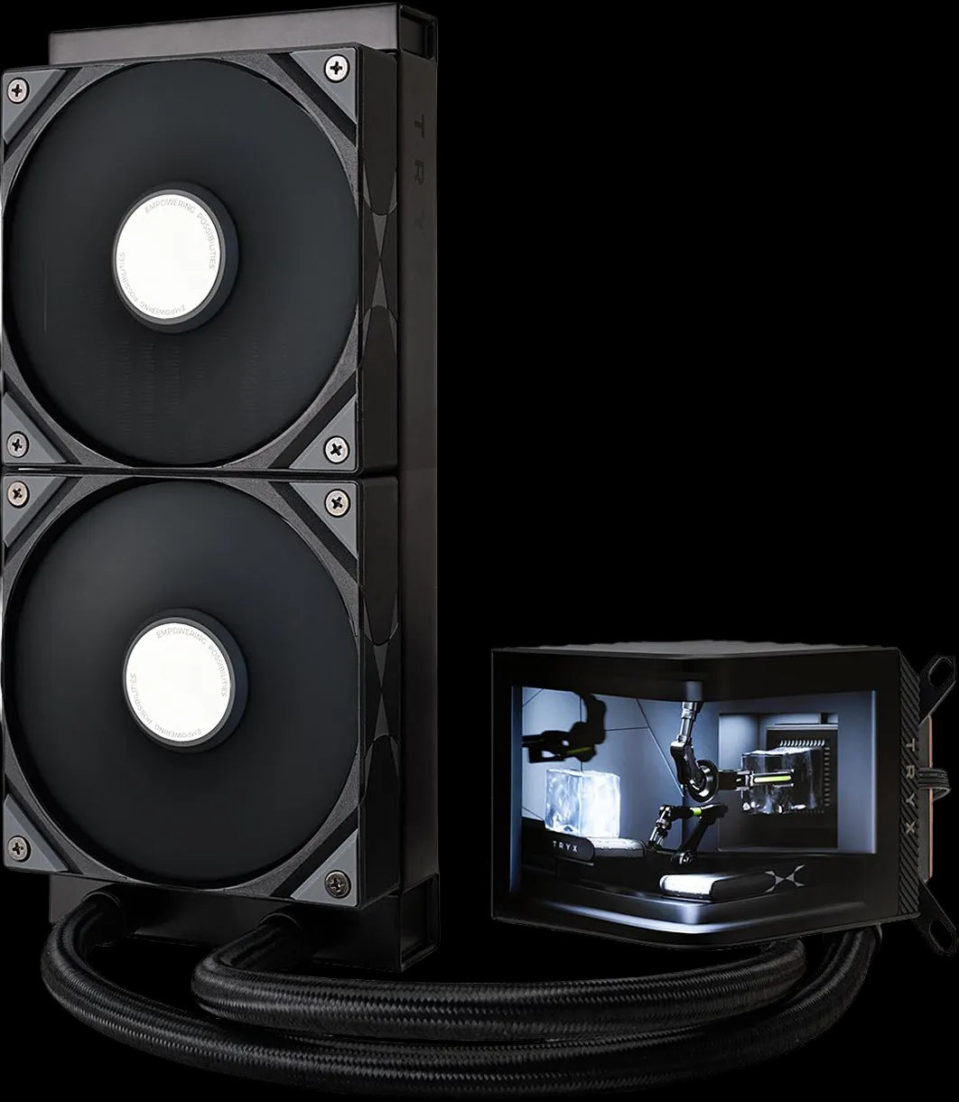 TRYX Panorama 240mm Liquid Cooler - Black