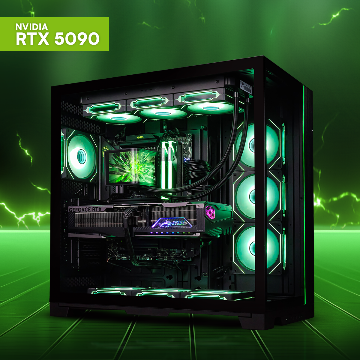 EMERALD GLASS: RYZEN 9 9950X3D | RTX 5090
