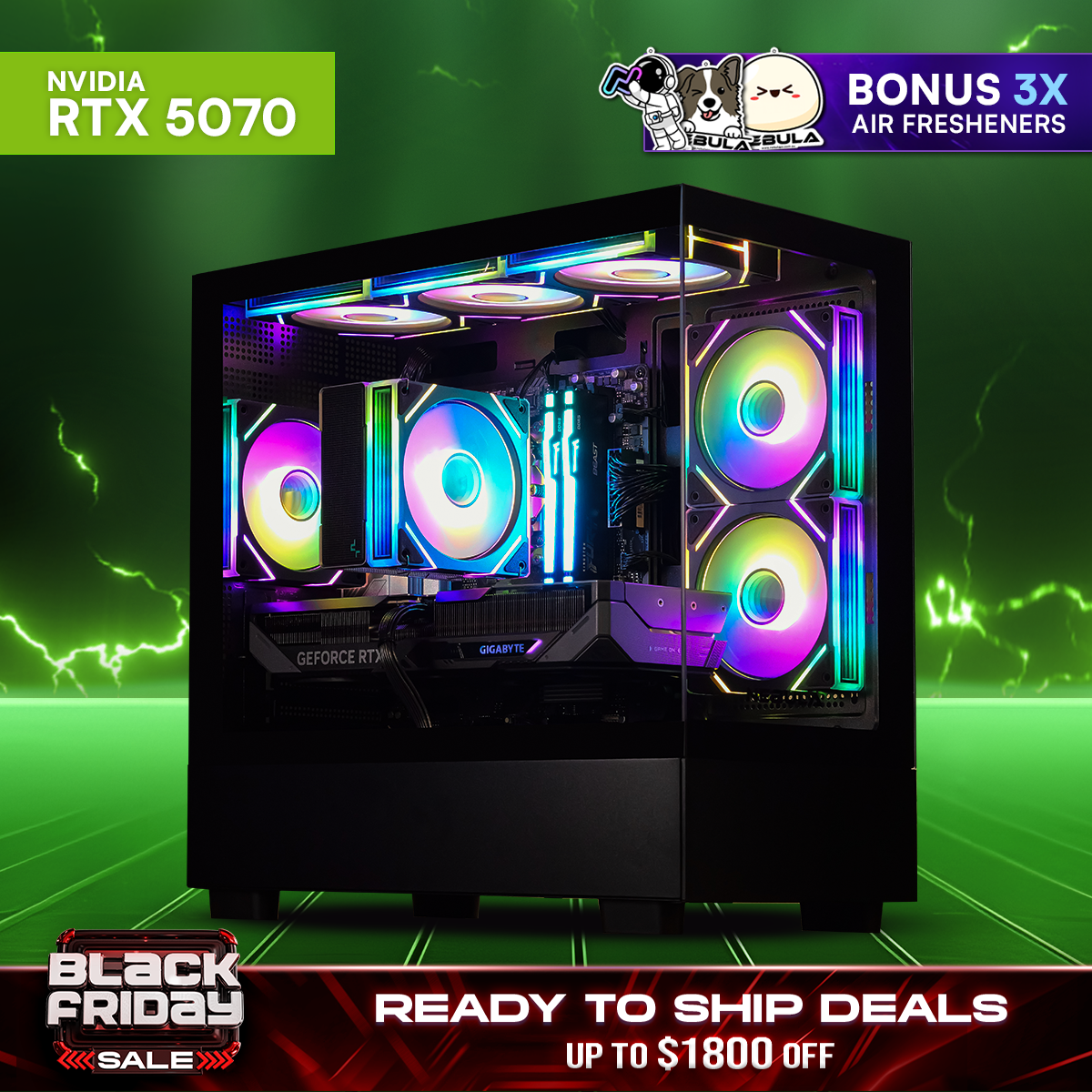 AURA: RYZEN 5 7500F | RTX 5070
