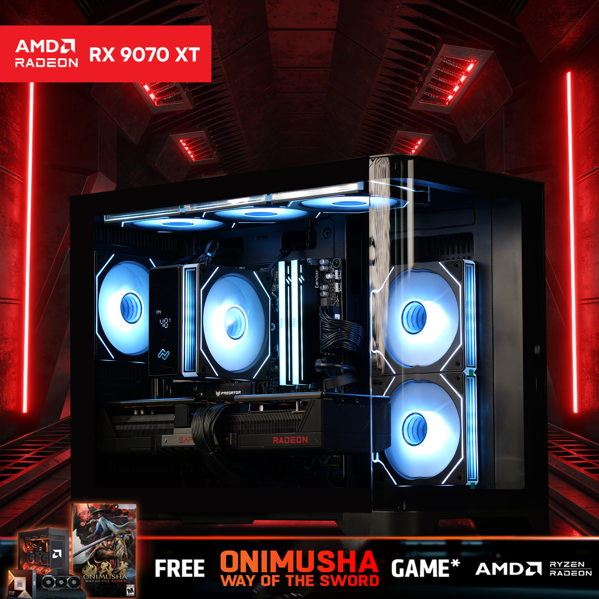 AZURITE BOLT: RYZEN 5 7500F | RX 9070 XT