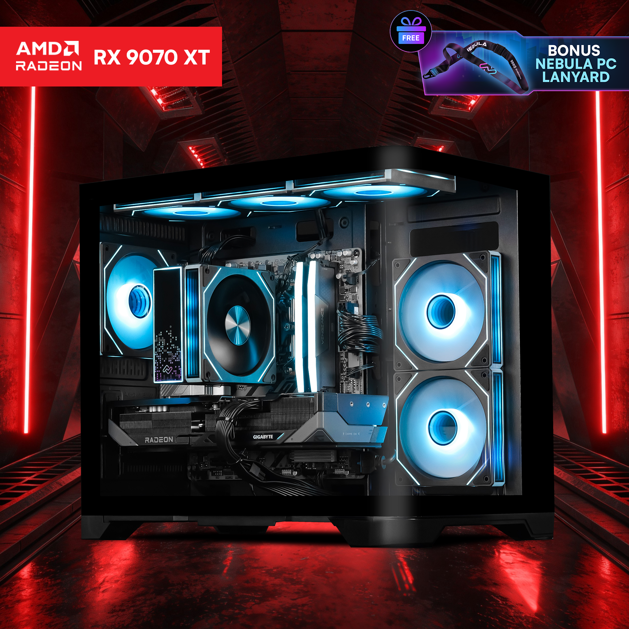 AZURITE BOLT: RYZEN 5 7500F | RX 9070 XT