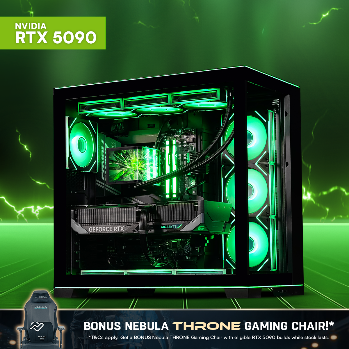 EMERALD GLASS: RYZEN 9 9950X3D | RTX 5090