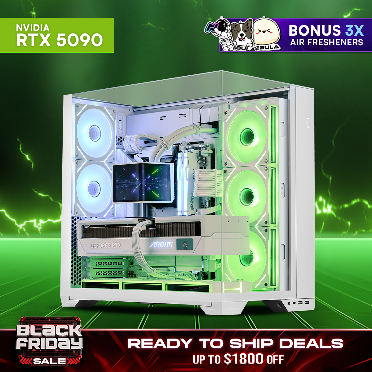 NEON LANTERN: RYZEN 9 9950X3D | RTX 5090