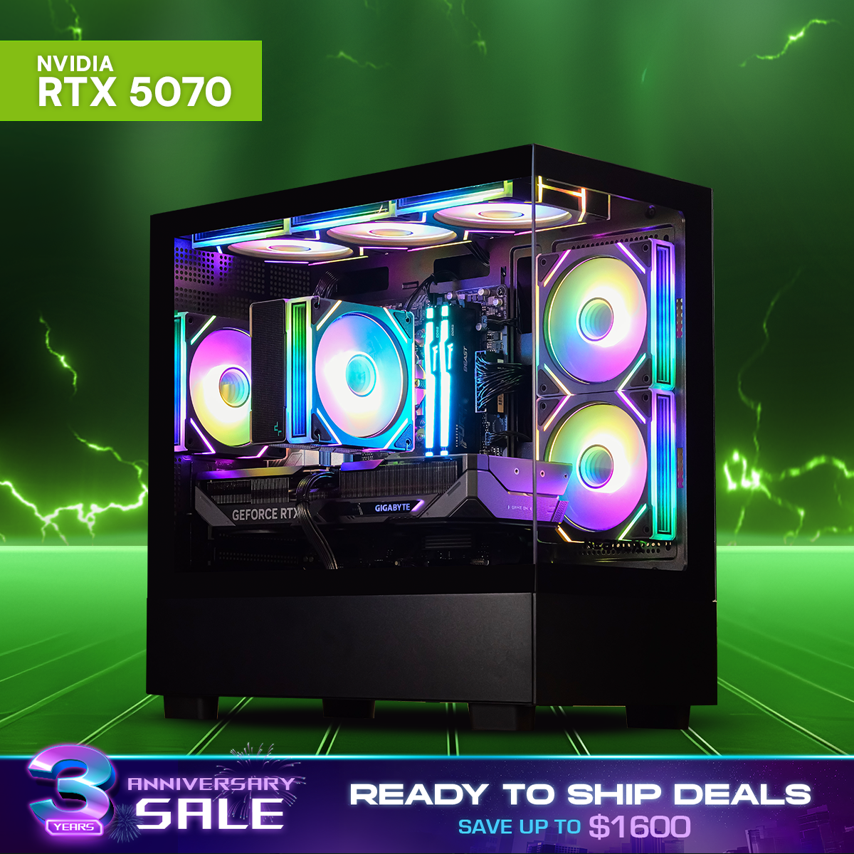 AURA: RYZEN 5 7500F | RTX 5070