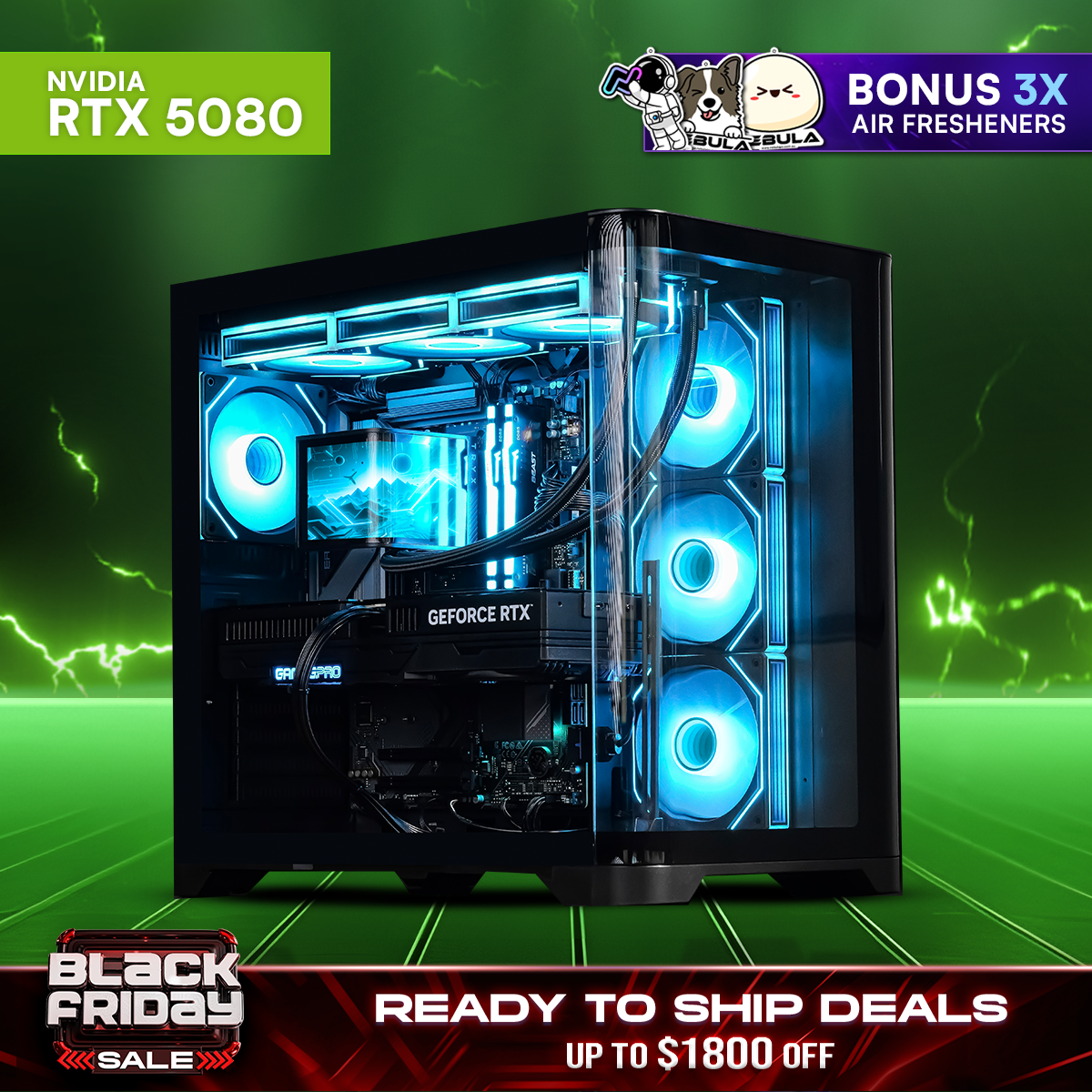 SHADOW BLACK ICE V2: RYZEN 7 9800X3D | RTX 5080