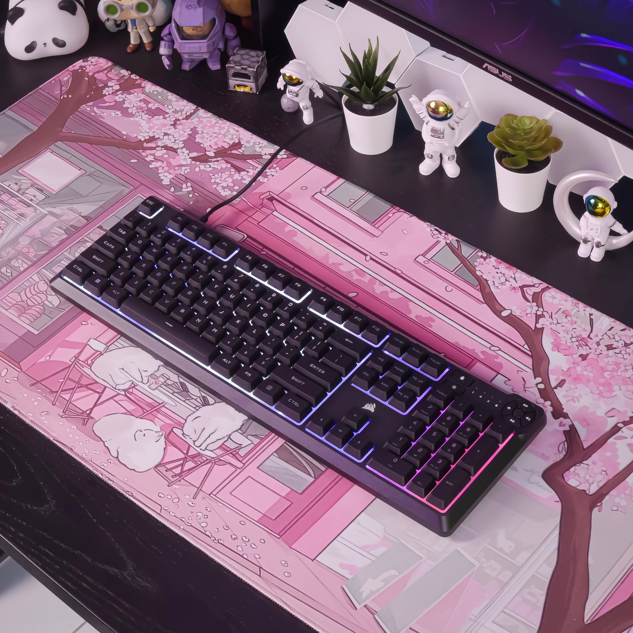 Corsair K55 Core RGB Gaming Keyboard - Black