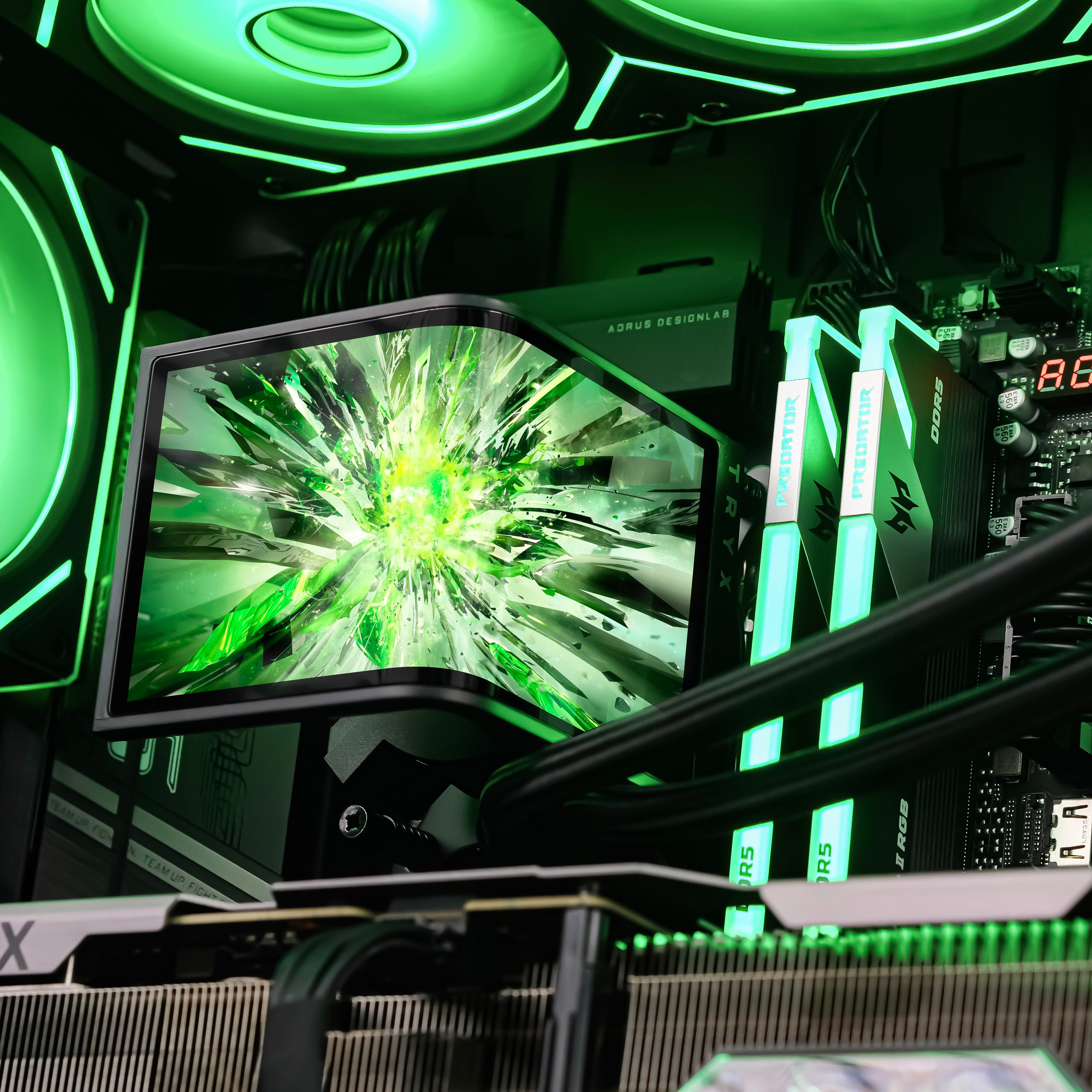 EMERALD GLASS: RYZEN 9 9950X3D | RTX 5090