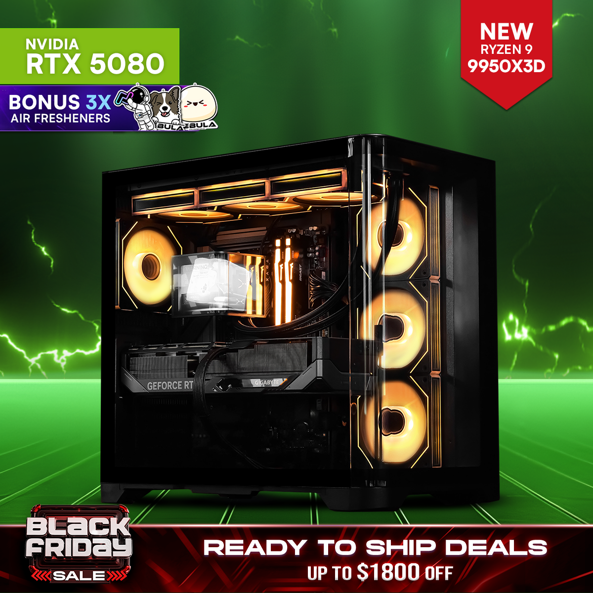 PHANTOM SURGE MAX: RYZEN 9 9950X3D | RTX 5080