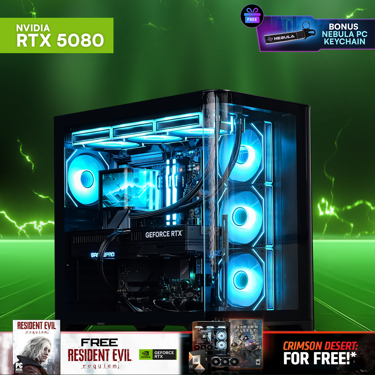 SHADOW BLACK ICE V2: RYZEN 7 9800X3D | RTX 5080