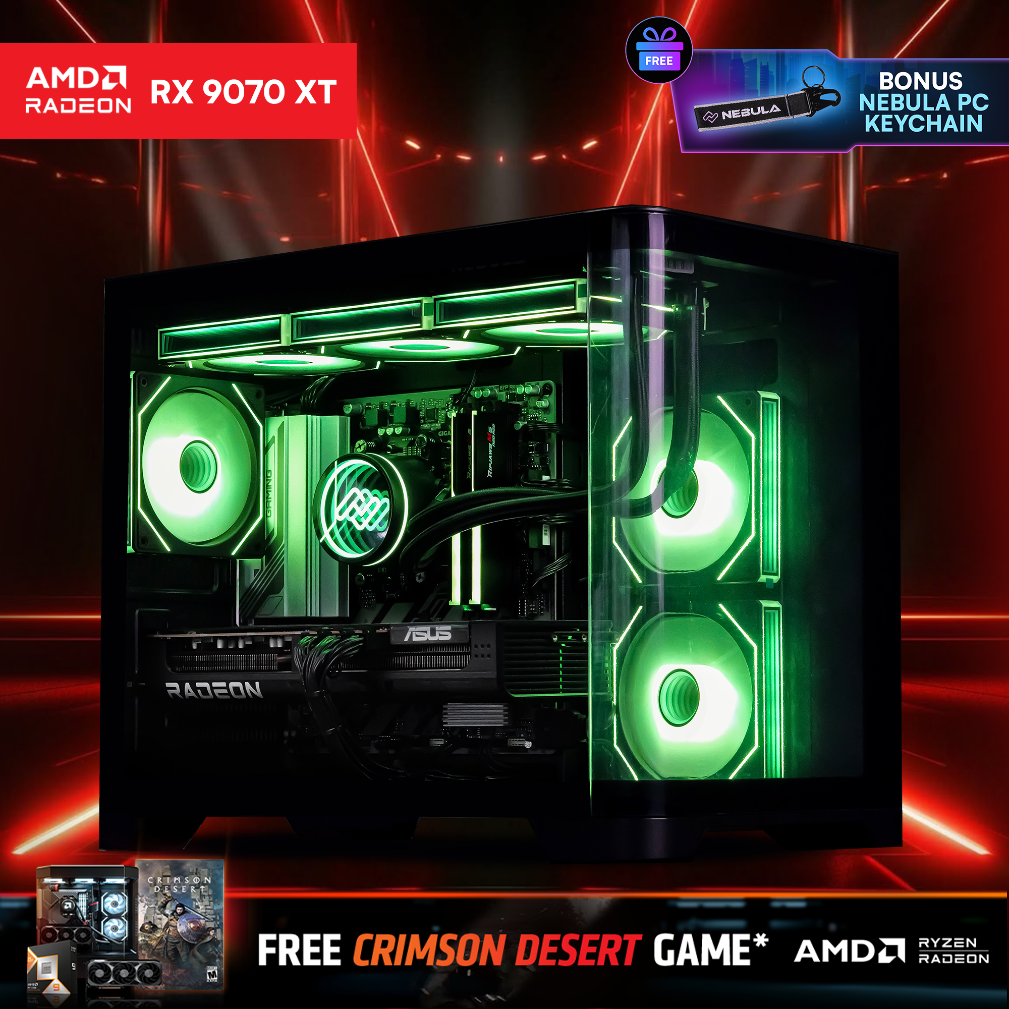 THORN BLADE: RYZEN 7 7800X3D | RX 9070 XT