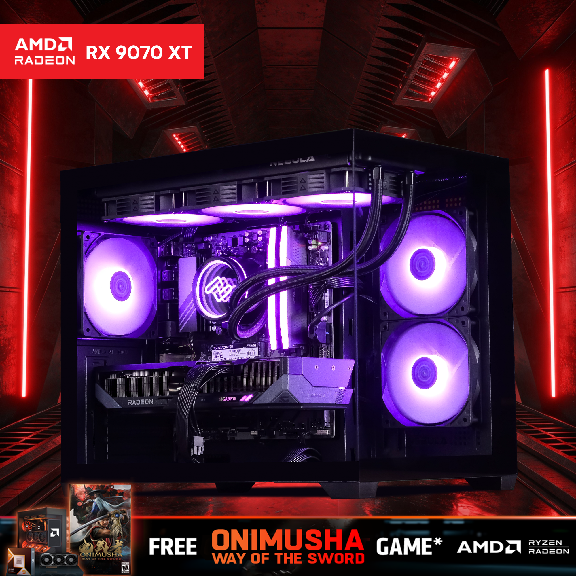 VIOLET: RYZEN 7 7700 | RX 9070 XT