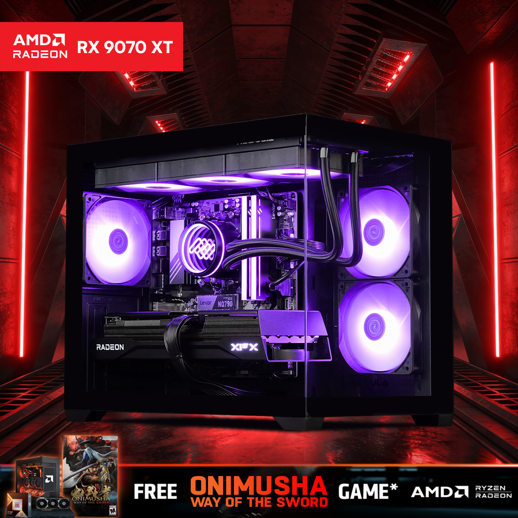 VIOLET: RYZEN 7 7700 | RX 9070 XT