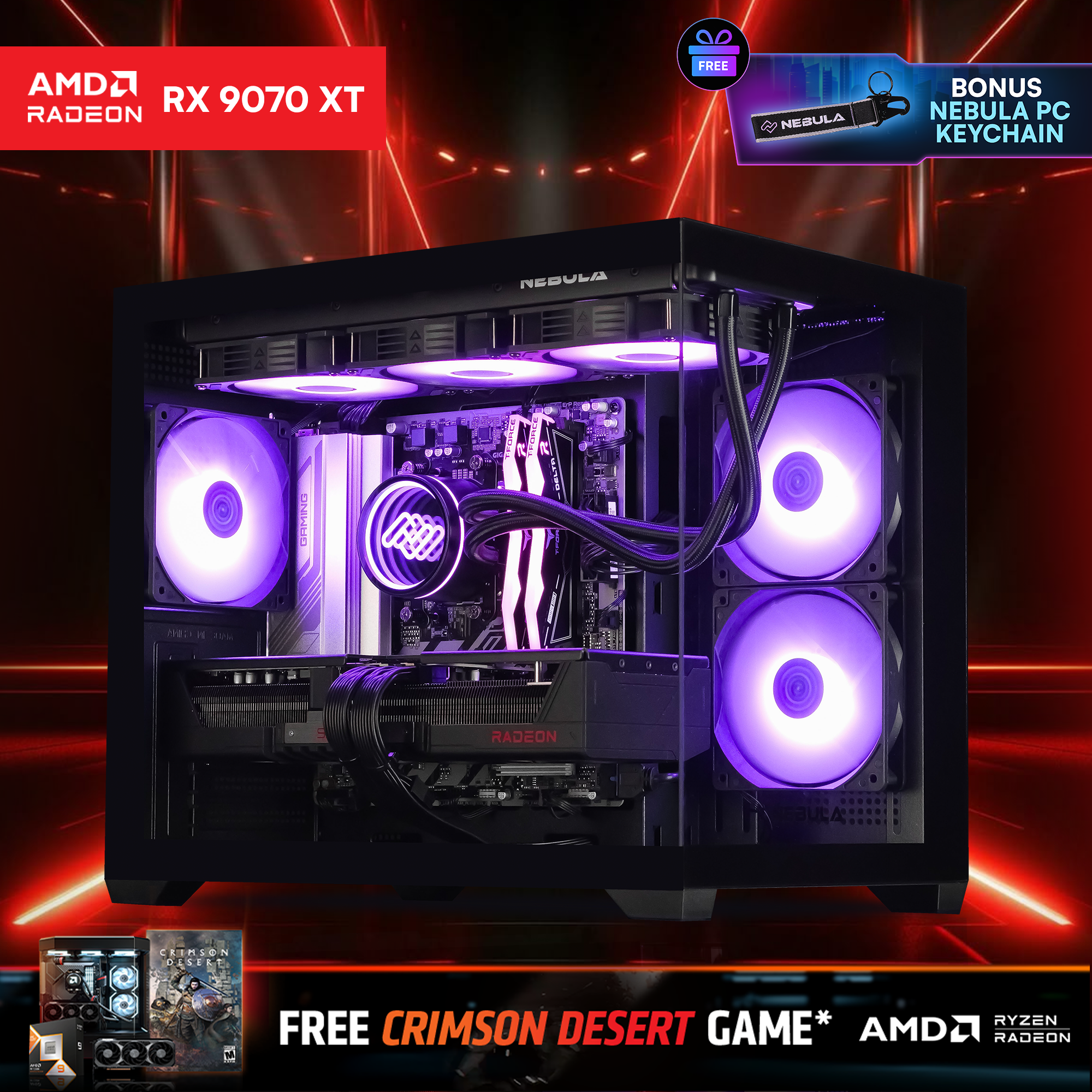 VIOLET: RYZEN 7 7700 | RX 9070 XT