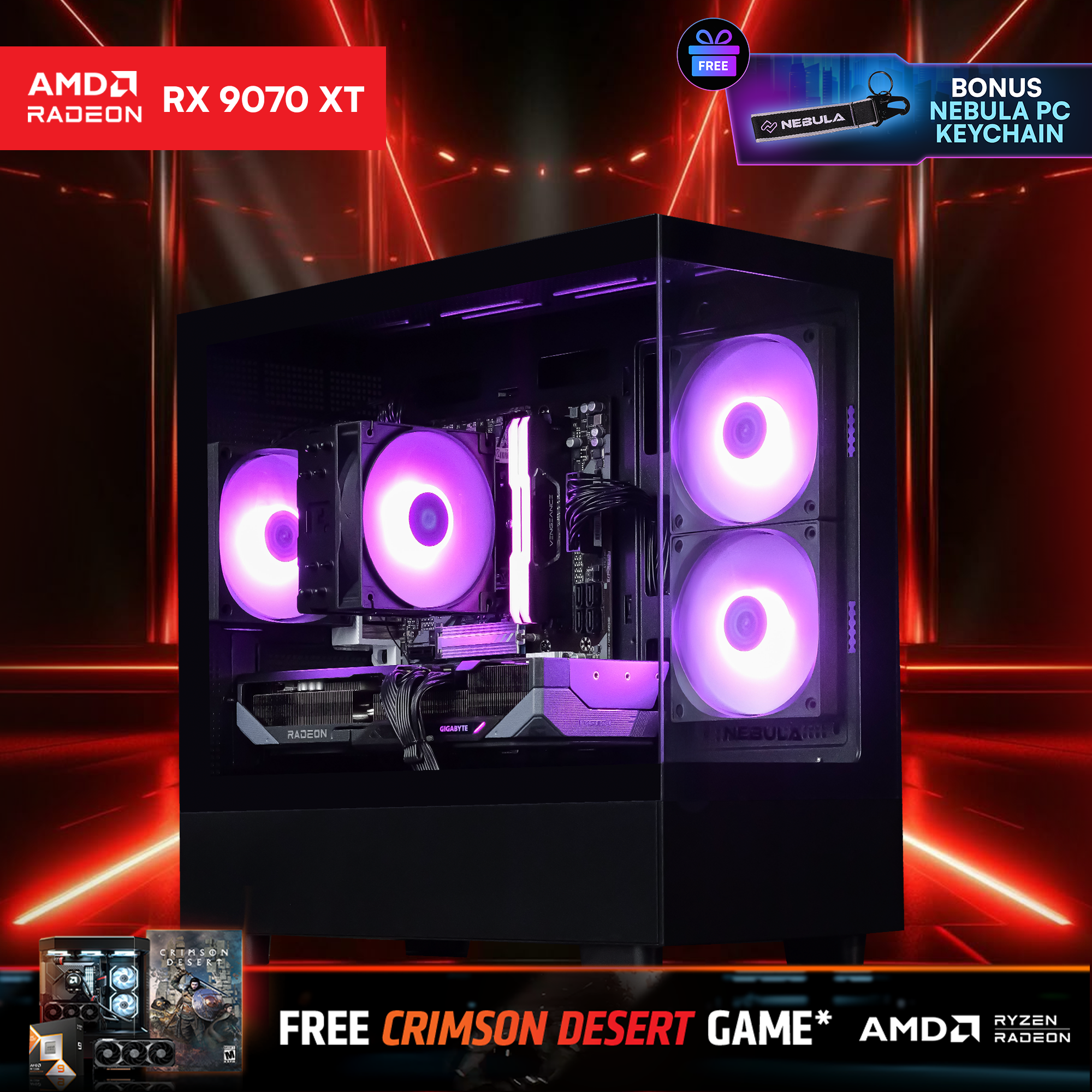 WYVERN LVL 8 RADEON: RYZEN 5 7500F | RX 9070 XT