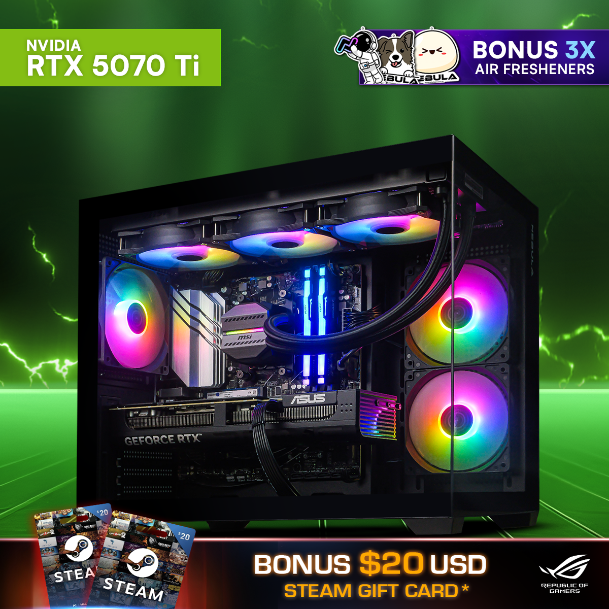 WYVERN LVL 8 MAX: RYZEN 7 7800X3D | RTX 5070 Ti