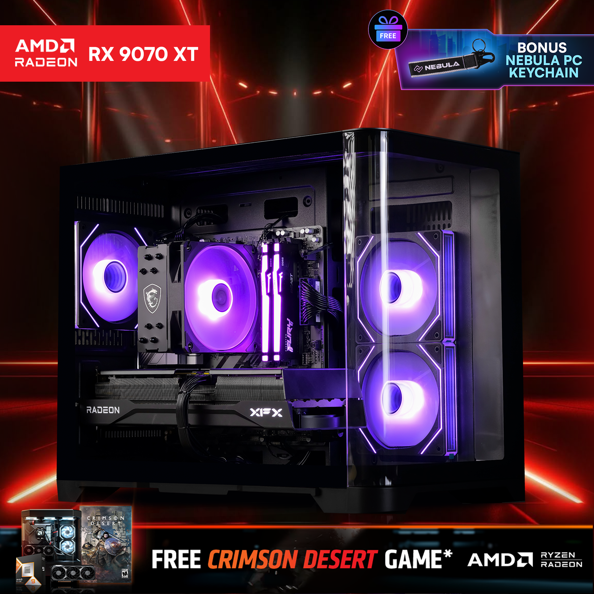 ZYRA: RYZEN 7 7700 | RX 9070 XT