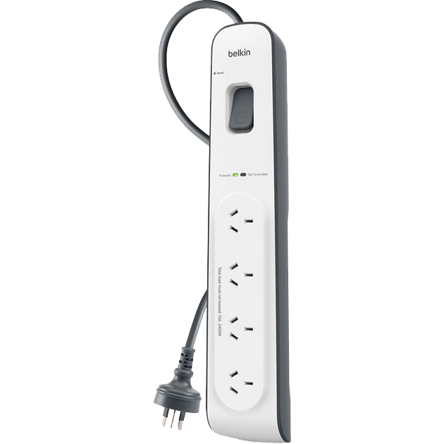 Belkin 4-Outlet 2-Metre Surge Protection Strip