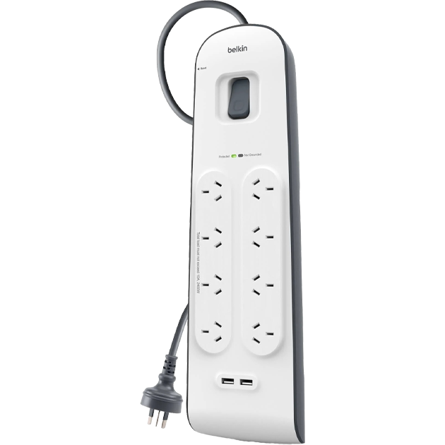 Belkin 8-Outlet 2-Metre Surge Protection Strip