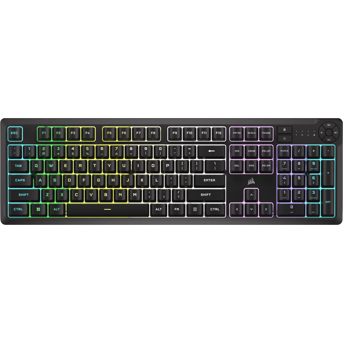 Corsair K55 Core RGB Gaming Keyboard - Black