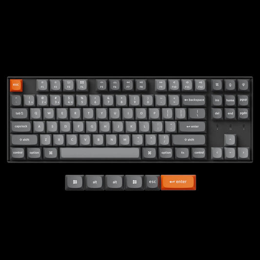 Keychron K8 Max QMK Wireless Mechanical Keyboard (Brown Switch) - Black