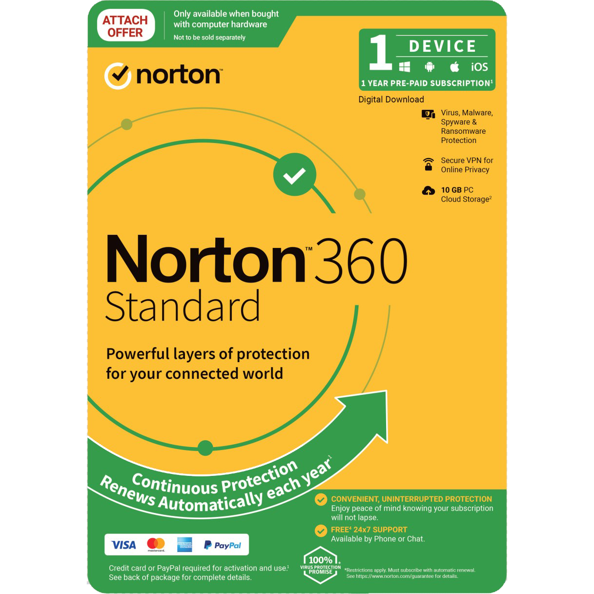 Norton 360 Standard: 1 Device 1 Year